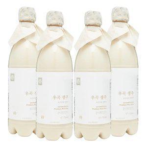 [품질보장] 배혜정도가 우곡생주 생막걸리 10도 750ml x4병 무감미료