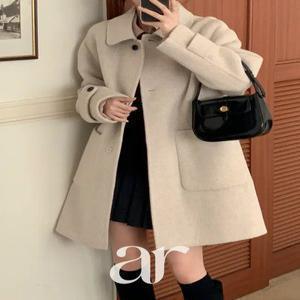 울함유 (핸드메이드/활용도높은기장/빅포켓) 밀리언 소매 비조 싱글 울 핸드메이드 미