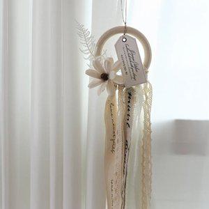 따뜻한 우드링 리본 드림캐쳐