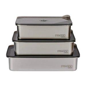 스텐락 스마트에어홀 밀폐 바트 스텐 밧드 트레이 3종세트 (S,M,L)