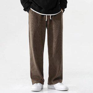 겨울 골덴바지 남자기모조거 세미와이드 남성코듀로이팬츠
