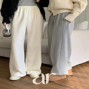 (기모안감/조거일자/핏예쁜트레이닝팬츠) 멜리유 속기모 조거일자 밑단 스트링 올밴딩