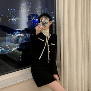 울함유 (MADE/세트템/배색포인트) 엘마 배색 트위드 셋업 st2404