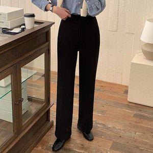 쫀쫀이 2기장 스판 융기모 세미와이드 겨울 슬랙스 ps4292