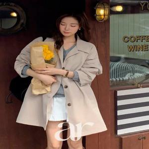 (가을탑셀러/머스트해브템) 메종드 싱글 하프 트렌치 코트 ct1605