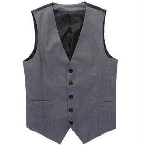 남성 정장 양복 수트 블랙 조끼 넥 그레이 빅사이즈