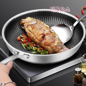 육각 큐브 논스틱 코팅 프라이팬 304 스테인리스 클레 티류으스