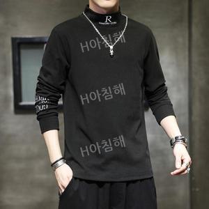 남자 기모 티셔츠 터틀넥 긴팔티 목폴라 빅사이즈 겨울