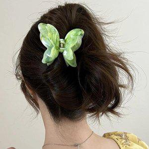 마블 나비 집게핀 헤어 밴드 머리 띠 끈 비녀 헤어 액세서리 핀 로우번 올림 묶음 장