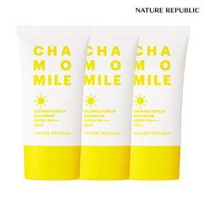 [네이처리퍼블릭] 3개 묶음 캐모마일 카밍 톤업 선크림 SPF 50+ PA++++