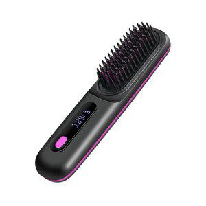 USB C타입 충전식 무선 빗고데기 미니 고데기 웨이브 스트레이트 고대기 여행용 / 휴대