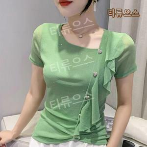 반팔댄스옷 방송 줌바 상의 여름 라인 라틴 티류으스