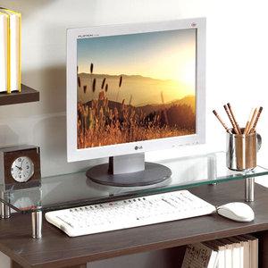 AG-SET 강화유리 모니터받침대/ 화분선반,화장품,TV다이등 다용도 받침대 /프린터,스캐