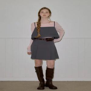 [에브레] 크롭뷔스티에 _챠콜