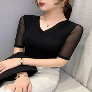 줌바 라인댄스 상의 사교댄스복 반팔 왈츠 댄스스포츠 방송 라틴 공연복