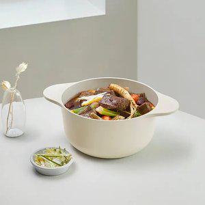 [테팔] 세라믹 인덕션 주물 아이콘 오트 밀크 곰솥냄비 24cm