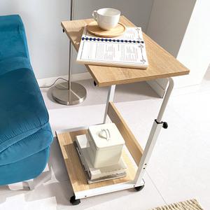 아라 가로형 사이드테이블/ 독서 노트북 책상/ 탁자/ 이동식 소파 높이조절 테이블