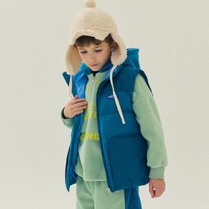 웰론블럭패딩조끼(틸)