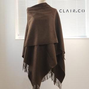 끌레르엔코 어깨 숄 가디건 165  케이프 망토 오버핏 머플러 무릎담요