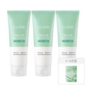김정문알로에 리알로에 수딩젤 150ml, 3개+증정(리알로에 피토 그린 앰플 마스크 30ml