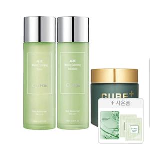 김정문알로에 모이스트 큐어 플러스 크림 기획(카밍토너 130ml, 1개+카밍 에멀젼130ml