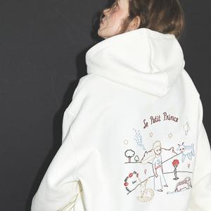Le Petit Prince 자수 후드티 크림
