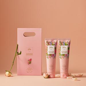 [플루] 핑크플로럴 바디스크럽 선물세트 (각질제거/모공각화증/보습/영양/광채)