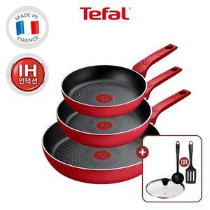 [테팔] 데일리엑스퍼트 인덕션 프라이팬 3종(팬20+팬24+팬28)+레온24&비앤비뉴 조리도
