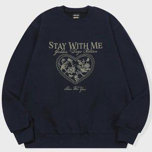 스테이 윗미 스웨트셔츠 네이비