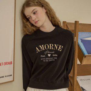 아모르네 레글런 스웨트셔츠 블랙