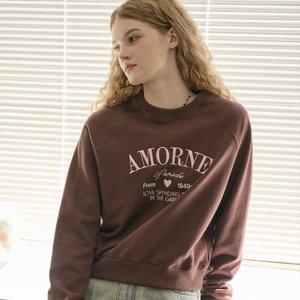 아모르네 레글런 스웨트셔츠 브라운