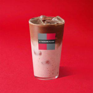 [투썸] 스트로베리 초콜릿 라떼 R