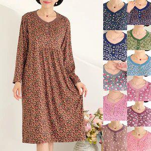 [엄마옷 로즈맘] 해음피치기모홈웨어원피스