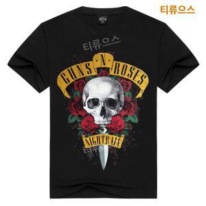 락티셔츠 락밴드 헤비메탈 티셔츠 반팔 티류으스