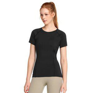 테슬라 기모 발열 내의 라운드 반팔 티셔츠