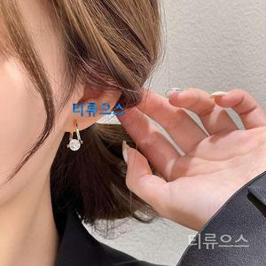 여성 큐빅 하트  귀걸이다이어트 다이어트 귀걸이 신진대사를 높이다 티류으스