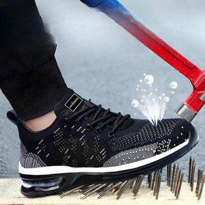 경량 발 편한 에어 작업화 안전화 통기성 가벼움 편안함 내구성 야외 남성 신발