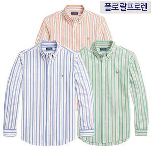 폴로 랄프로렌 맨즈 스트라이프 옥스포드 긴팔셔츠