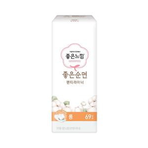 좋은느낌 좋은순면 팬티라이너 롱, 69매, 1개