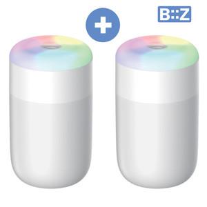 2개세트 탁상용 레인보우 미니 LED 무드등 가습기 BZ-GB10 사무실 책상