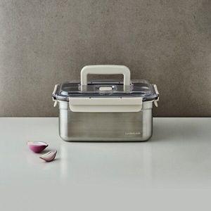 [본사직영] 락앤락 숨쉬는 스텐 김치통 직사각 3.8L (LST830B)