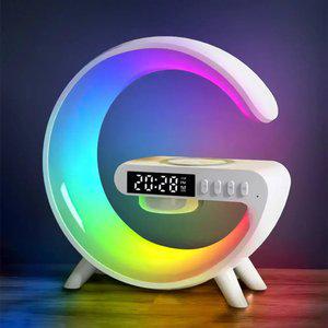 비즈 4in1 고속무선충전 블루투스 스피커 LED 무드등 시계 BZ-KW63 레이저각인인쇄