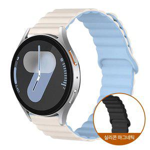 갤럭시워치 마그네틱 실리콘 루프 스트랩 7 6 5 4 3 클래식 프로 액티브2 호환 시계줄