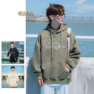 여성용 같은 스타일의 정국 후드 티셔츠 2024 새로운 가을 겨울 학생탑작은남자 티류으
