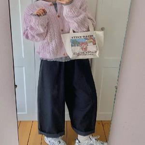 네이티 텐셀 와이드 밴딩 코튼 팬츠 (one color)