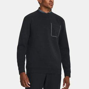 [언더아머] 남성 UA 투어 팁 크루 골프 맨투맨 티셔츠 (1379735-001-K)