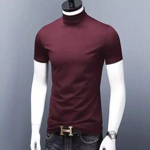 여름 남성목폴라 남자티셔츠 반팔 티셔츠 머슬핏 카라티