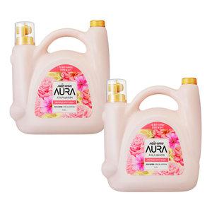 아우라 초고농축 섬유유연제 대용량, 피오나블라썸, 5.5L, 2개