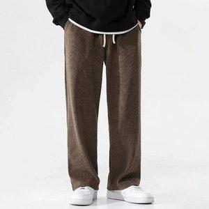 겨울 골덴바지 남자기모조거 세미와이드 남성코듀로이팬츠