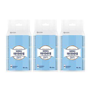 크리넥스 마이비데 클린케어 미니(휴대용), 10매, 6입, 3개(180매)
